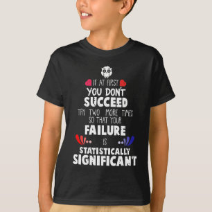 Camiseta Falha e sucesso da ciência do Nerd de Química