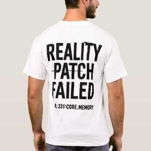 Camiseta Falha no Patch de Realidade - Erro de Glitchcore