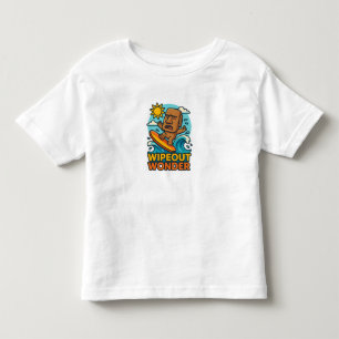 Camiseta Falha no Surf Wipeout Moai Chibi
