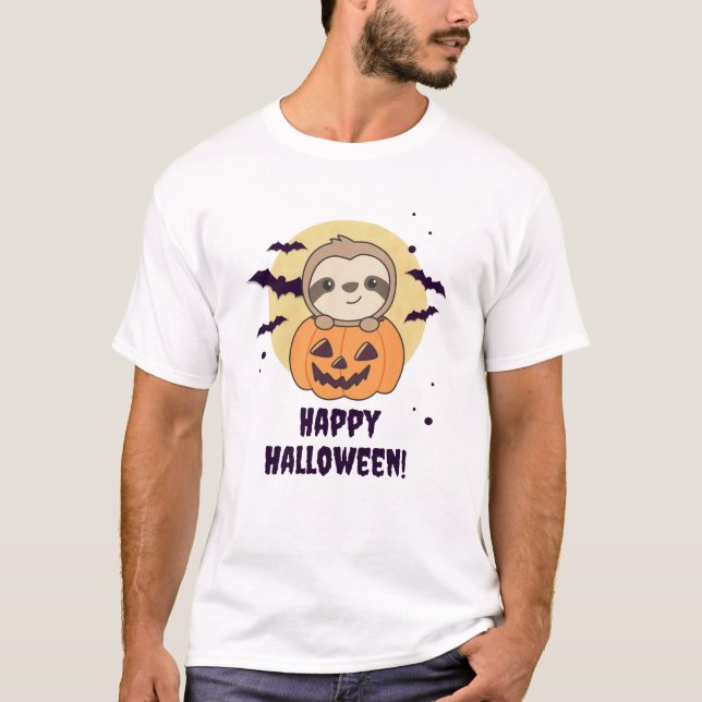 Camiseta Falhas Em Pumpkin Doce Lútero Feliz Dia das Bruxas (Frente)