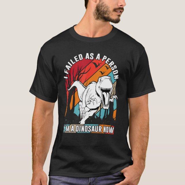 Camiseta Falhei como pessoa, sou um dinossauro 7 (Frente)