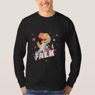 Camiseta FALK - Nome do Menino Bonito com Dinossauro Giro