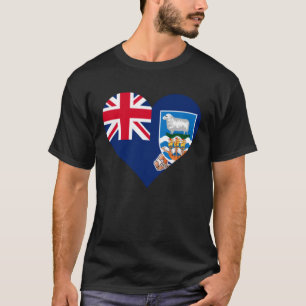 Camiseta Falkland Islands Malvinas Flag Heart Gifts