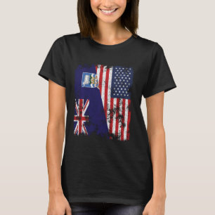 Camiseta Falkland Islands USA Flag - Meia América