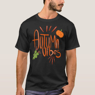 Camiseta Fall Autumn Vibes Gráfico de Mulheres