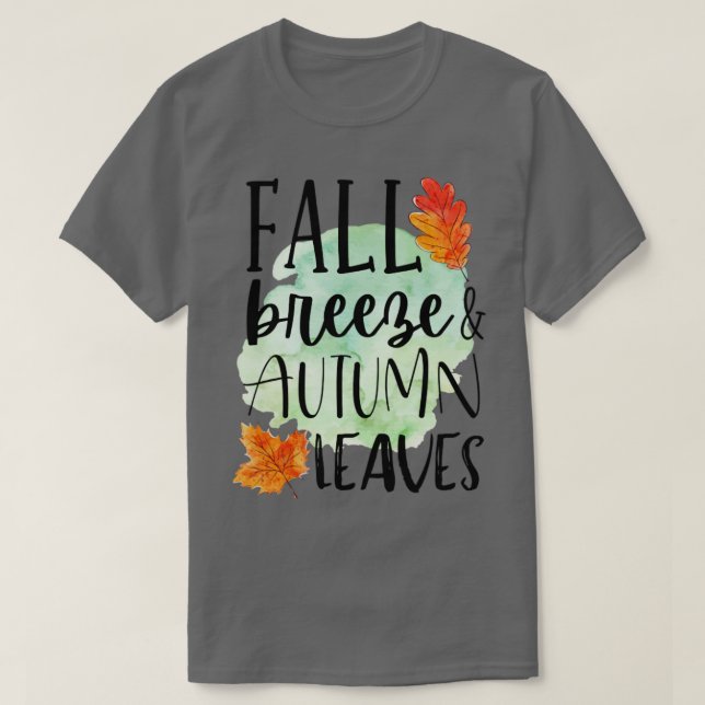 Camiseta Fall Breeze Autumn Leaves 1 (Frente do Design)