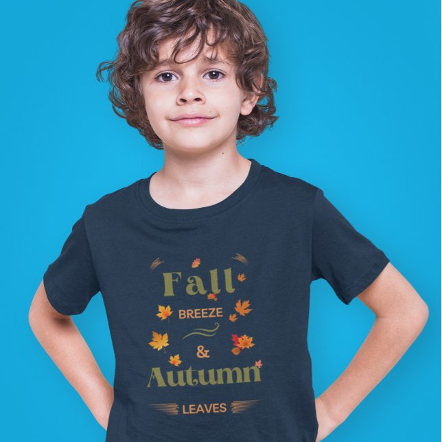 Camiseta Fall Breeze e Autumn Leaves Design (Criador carregado)