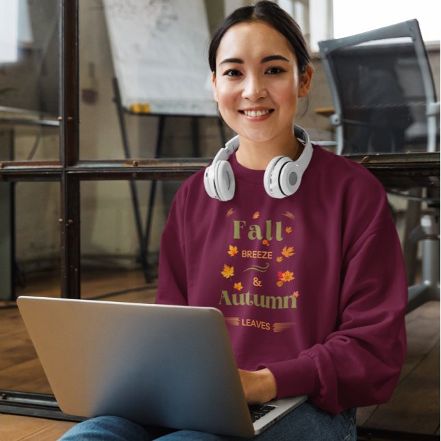 Camiseta Fall Breeze e Autumn Leaves Design (Criador carregado)