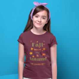 Camiseta Fall Breeze e Autumn Leaves Design