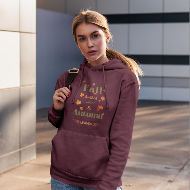 Camiseta Fall Breeze e Autumn Leaves Design (Criador carregado)