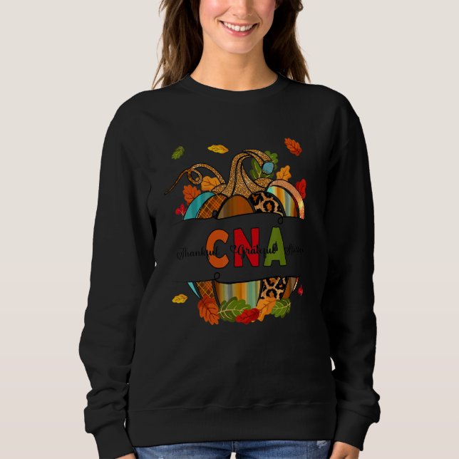Camiseta Fall CNA Nurse Pumpkin Certified Nursing Assistant (Frente)