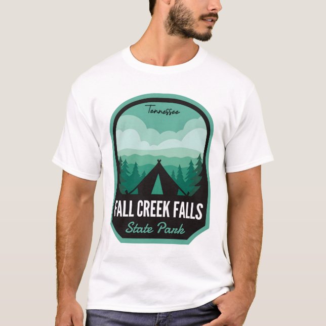 Camiseta Fall Creek Falls State Park TN Camping (Frente)