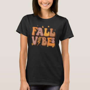 Camiseta Fall Cute Vibes Vintage Pumpkin Autumn Season than