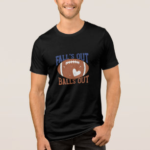 Camiseta Fall Futebol Season Typografia Futebol Ball