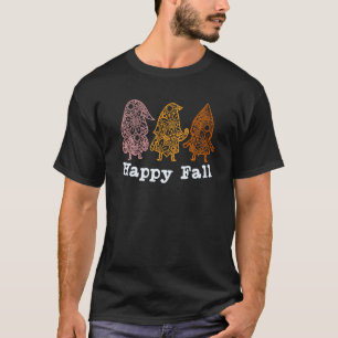 Camiseta Fall Gnomo Pilgrim Gnomos Feliz Ação de Graças