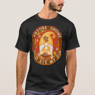Camiseta Fall Gnomo Que Comeu A Minha Torta De Abóbora