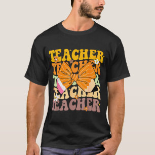Camiseta Fall Kids Estudante Coquette Lápis de Arco Outono 