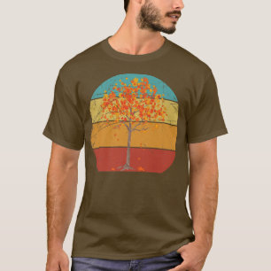 Camiseta Fall Lover Nature Forest Tree Autumn Leaves Retro
