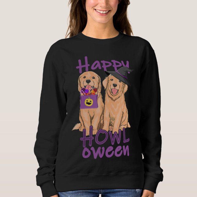 Camiseta Fall Ouro Retriever Lovers Halloween (Frente)