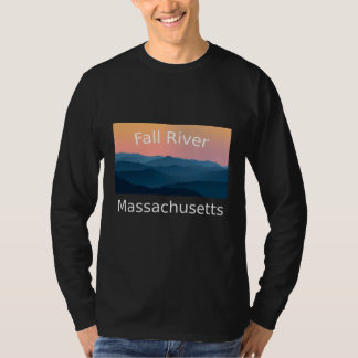 Camiseta Fall River Massachusetts Mountain sunset hometown