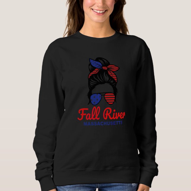 Camiseta Fall River Massachusetts Retrô Coque Desgrenhado   (Frente)
