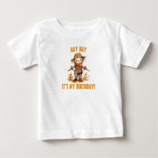 Camiseta Fall Scarecrow Cute Birday