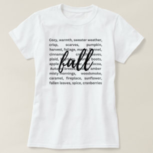 Camiseta Fall Season   Folhas de outono   Abóbora