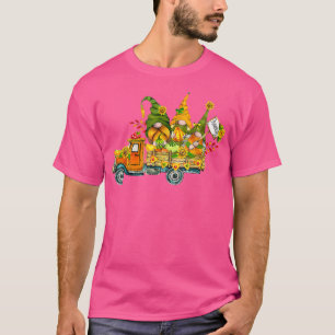 Camiseta Fall Y'all Gnomos Gnomos Cute Caminhão Pumpkin Out