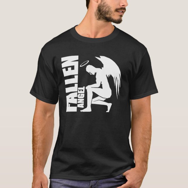 Camiseta Fallen Angel Fallen Angel Sky Hell Angel Wings Anj (Frente)