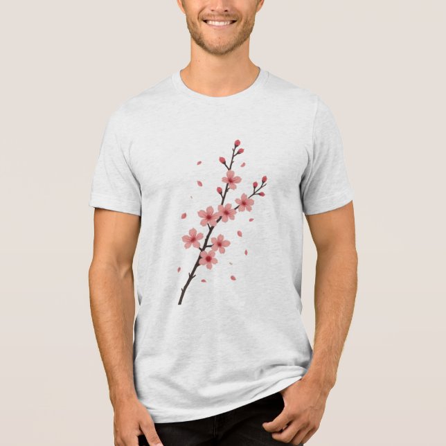 Camiseta Falling Sakura Blossoms (Frente)