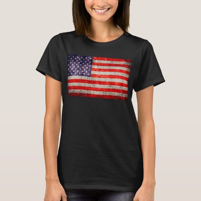 Camiseta Falln Antique Bandeira Americana (Frente)