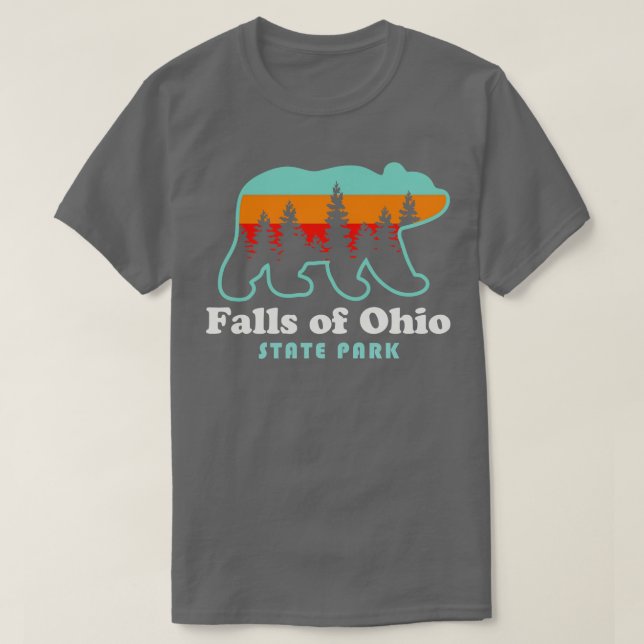 Camiseta Falls of Ohio State Park Bear sville Indiana (Frente do Design)