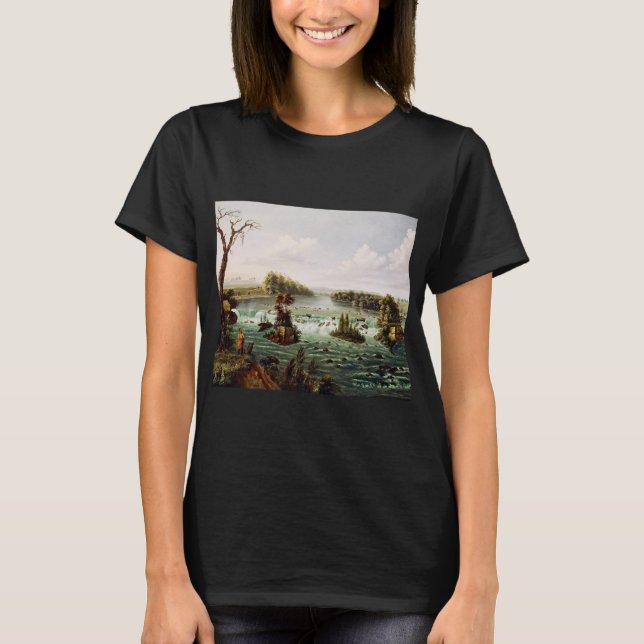 Camiseta Falls of Saint Anthony by Henry Lewis (Frente)