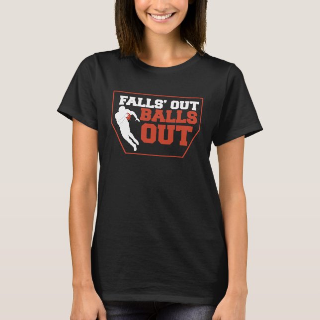 Camiseta Fall's Out Balls Out I Gameday Sports I American F (Frente)