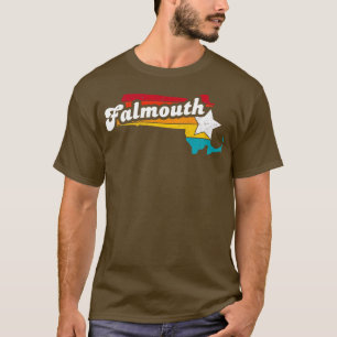 Camiseta Falmouth Massachusetts Vintage angustiou Souvenir