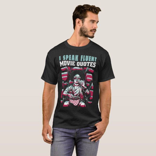 Camiseta Falo citações de filmes fluentes (Frente Completa)