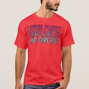 Camiseta Falo De Citações Fluentes De Filmes E Amigo Sarcas