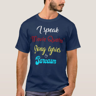 Camiseta Falo em citações de música letras sarcasmo present