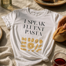 Camiseta Falo Fluent Pasta Engraçado Comida Italiano