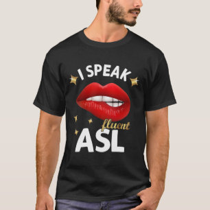 Camiseta Falo fluente ASL - linguagem gestual Sensibilizaçã