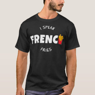 Camiseta Falo Francês Fries Engraçados, Comida Rápida, Pres