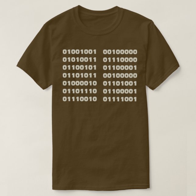 Camiseta Falo no programador de código binário (Frente do Design)
