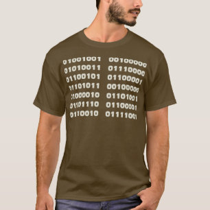 Camiseta Falo no programador de código binário