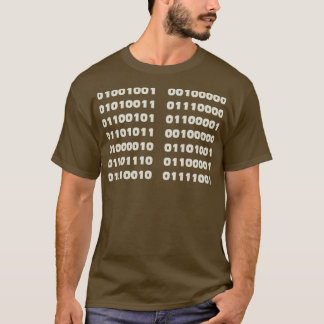 Camiseta Falo no programador de código binário