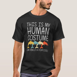 Camiseta Falsa Halloween Humano Traje Peixe Marinho Fácil