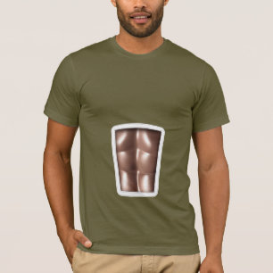 Camiseta Falsificação seis Abs do bloco