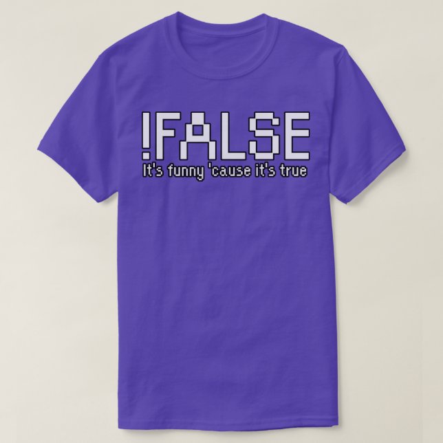 Camiseta Falso É engraçado porque é verdade (Frente do Design)