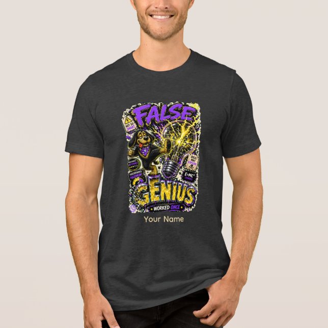 Camiseta Falso Gênio Personalizado Engraçado Sarcástico (Frente)