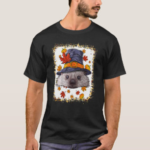 Camiseta Falso Traje de Peregrino de Ouriço de Ação de Graç