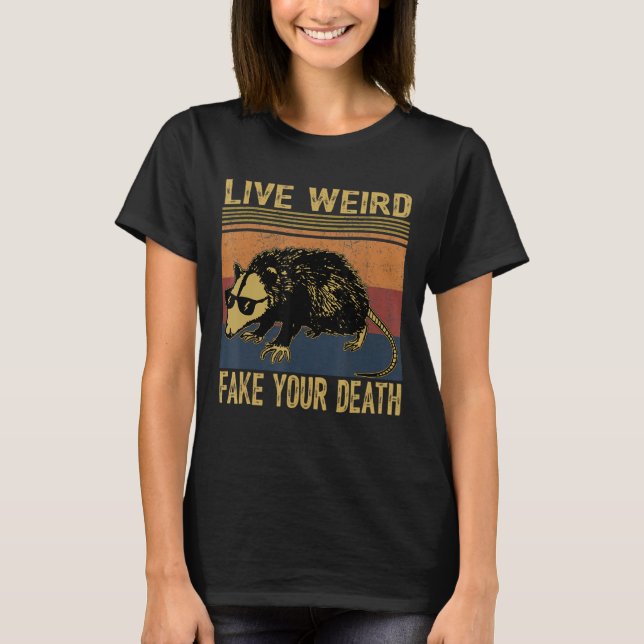 Camiseta Falso Vivo Sua Morte Oculta Gatos Feios (Frente)
